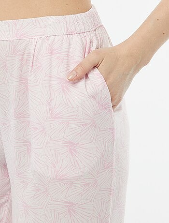 Pijama camisa + calças estampado