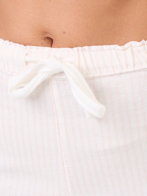 Pijama camisa e calças estampadas - 2 peças - Kiabi