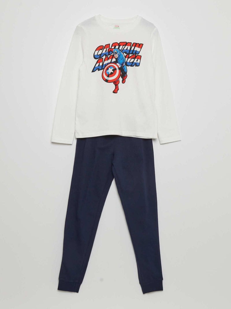 Pijama 'Capitão América' da 'Marvel' - 2 peças BRANCO - Kiabi