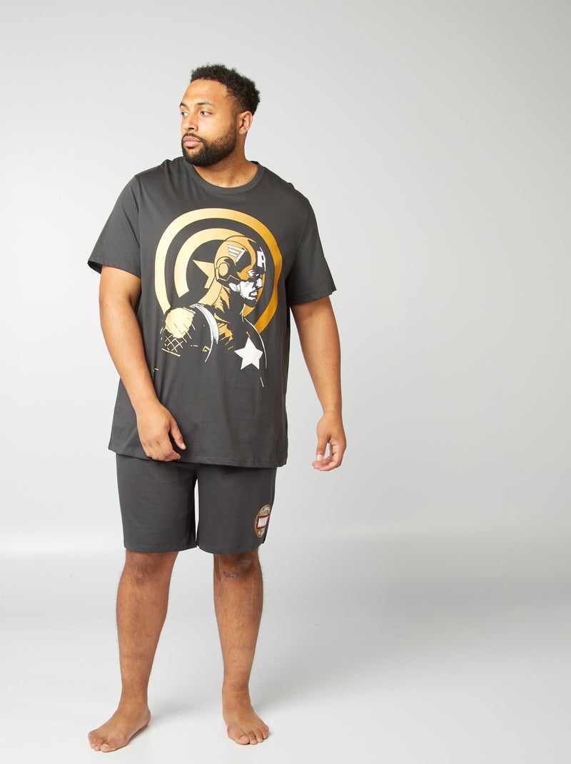 Pijama 'Capitão América' PRETO - Kiabi