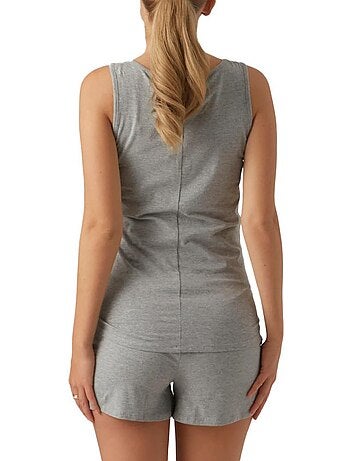 Pijama Cinzento Helene para Mulher Mamalicious