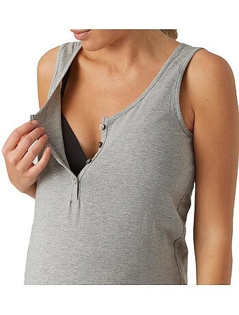 Pijama Cinzento Helene para Mulher Mamalicious