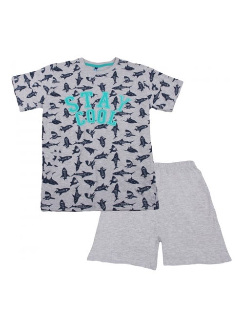 Pijama com calcão rapaz - Kiabi Pijama com calcão rapaz - Kiabi