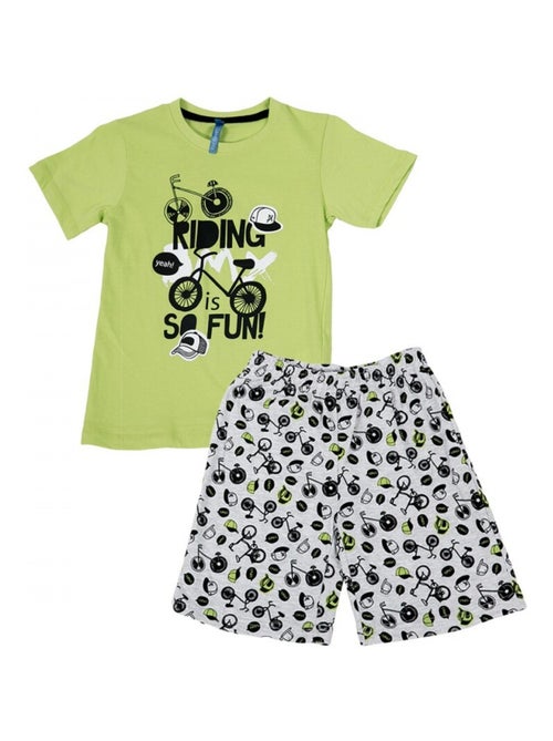 Pijama com calcão rapaz - Kiabi Pijama com calcão rapaz - Kiabi
