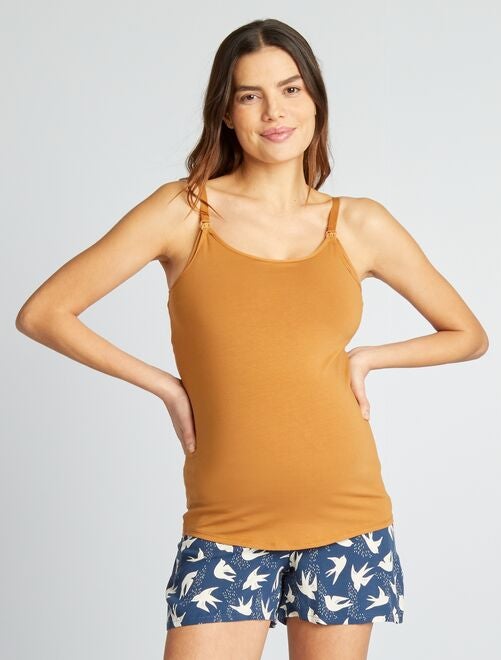 Pijama com calções de amamentação  - 2 peças - Kiabi