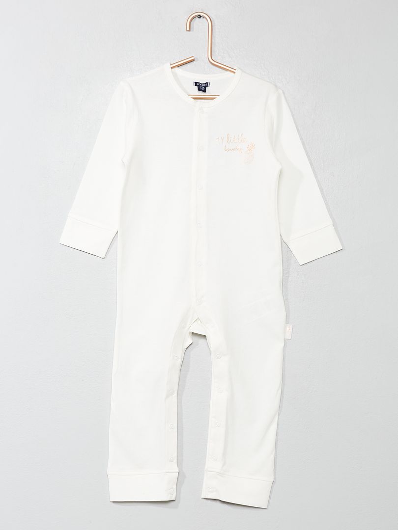 Pijama com estampado 'ananás' Branco - Kiabi