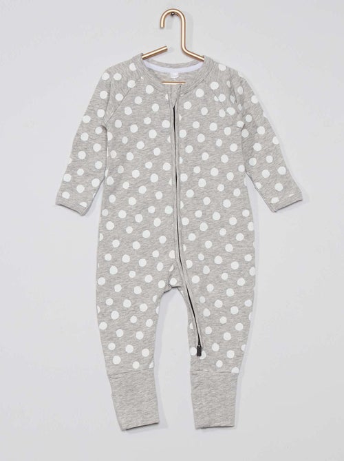 Pijama com fecho 'DIM Baby' - Kiabi