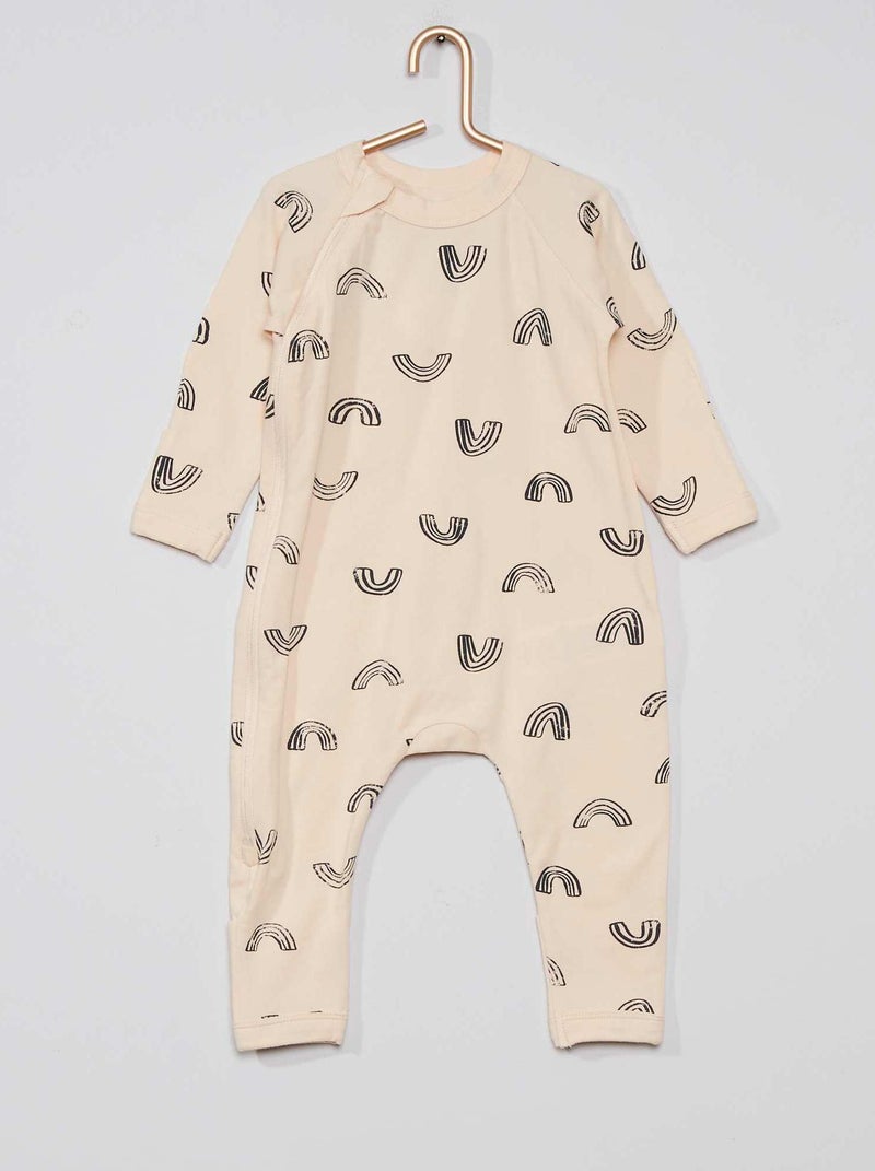 Pijama com fecho 'DIM' BEGE - Kiabi