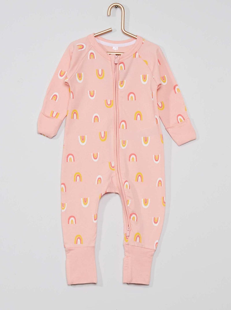 Pijama com fecho 'DIM' BEGE - Kiabi