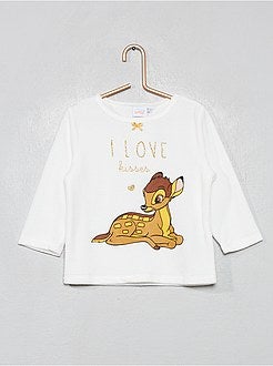 Pijama com parte de cima em veludo 'Disney' - Kiabi