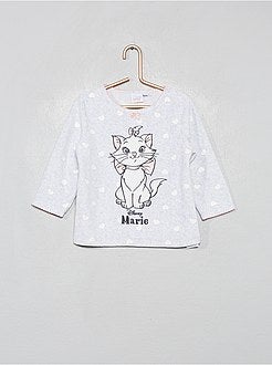 Pijama com parte de cima em veludo 'Disney' - Kiabi