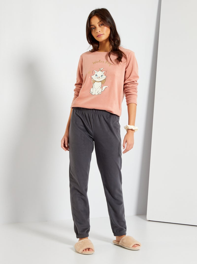 Pijama comprido  - Estampado 'Maria'  -  2 peças ROSA - Kiabi