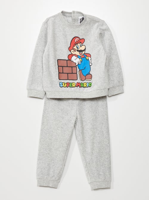 Pijama comprido  - Estampado 'Mario'  - 2 peças - Kiabi