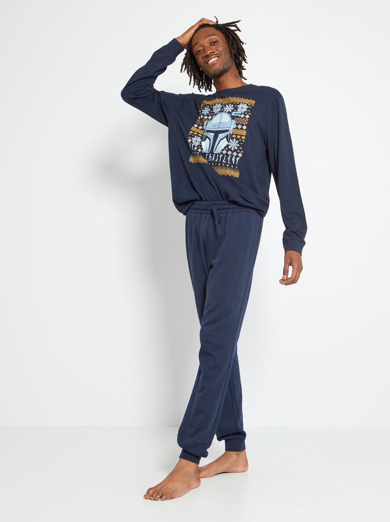 Pijama comprido - estampado 'Star Wars' - 2 peças AZUL - Kiabi