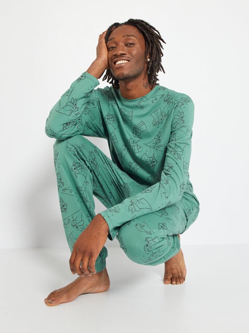 Pijama comprido - estampado 'Star Wars' - 2 peças - Kiabi