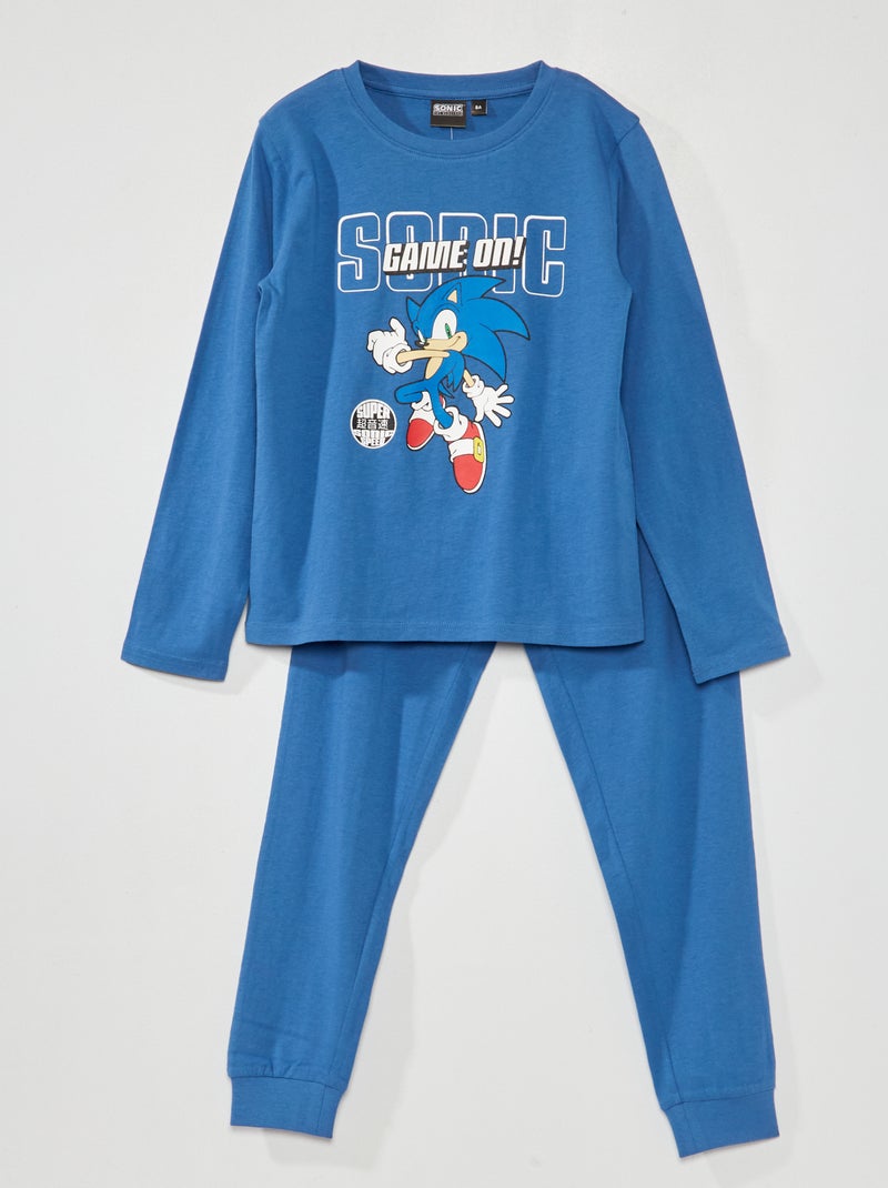 Pijama comprido - 'Sonic' - 2 peças AZUL - Kiabi