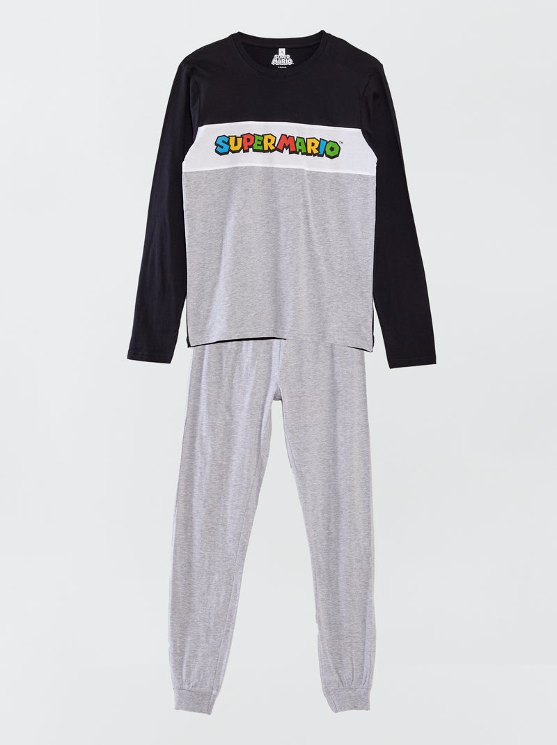 Pijama comprido - 'Super Mário'  - 2 peças BRANCO - Kiabi