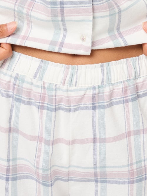 Pijama comprido 2 peças camisa + calças - 2 peças - Kiabi