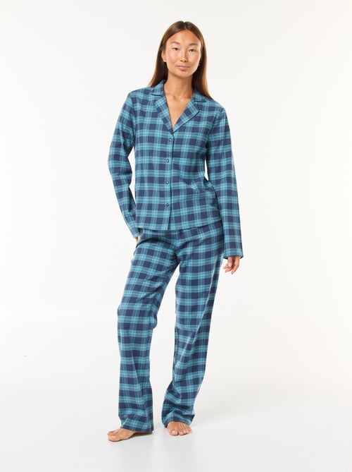 Pijama comprido 2 peças camisa + calças - 2 peças - Kiabi