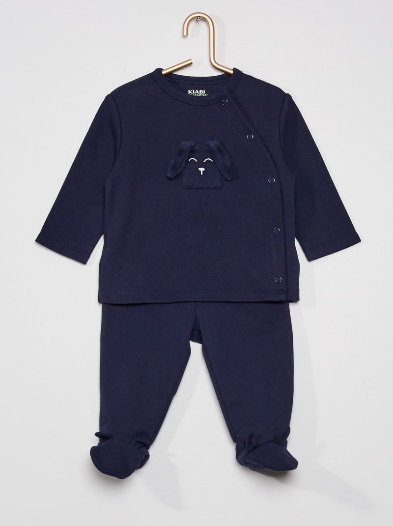 Pijama comprido AZUL - Kiabi