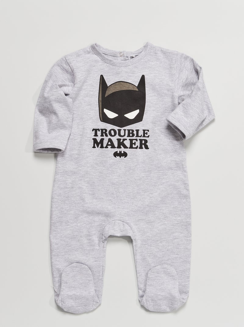 Pijama comprido 'Batman' Cinza Mesclado - Kiabi