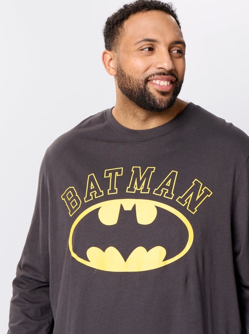 Pijama comprido 'Batman' 'DC Comics' - 2 peças - Kiabi Pijama comprido 'Batman' 'DC Comics' - 2 peças - Kiabi
