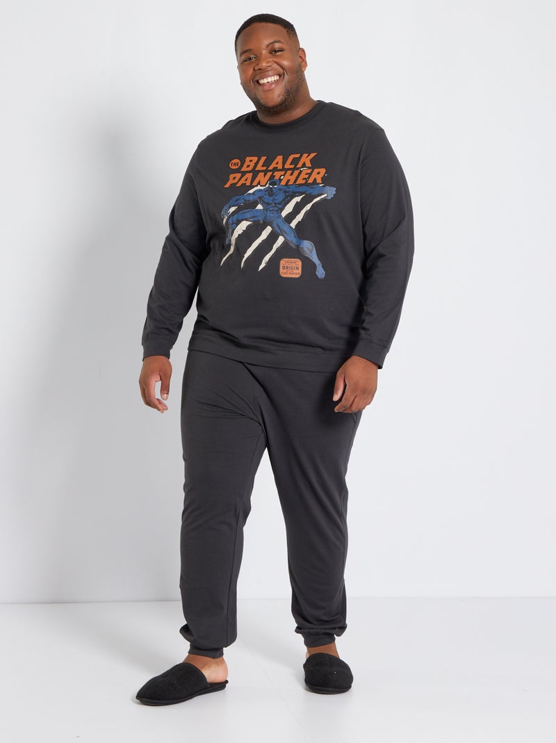 Pijama comprido 'Black Panther' em jersey  - 2 peças PRETO - Kiabi