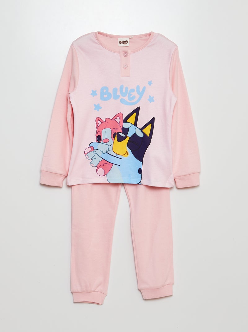 Pijama comprido 'Bluey' com t-shirt + calças - 2 peças VERMELHO - Kiabi