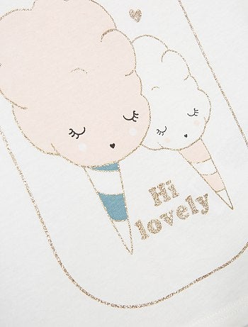 Pijama comprido brilhante - Kiabi