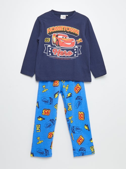 Pijama comprido 'Carros' com t-shirt + calças - 2 peças - Kiabi