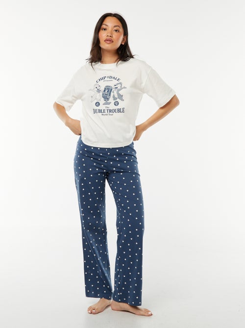 Pijama comprido 'Chip & Dale'  - 2 peças - Kiabi