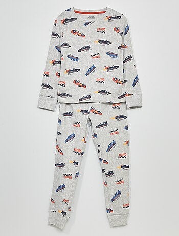 Pijama comprido com estampado all-over - Kiabi