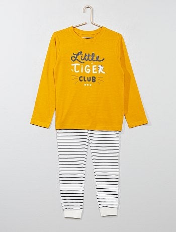 Pijama comprido com estampado - Kiabi