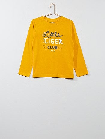 Pijama comprido com estampado - Kiabi