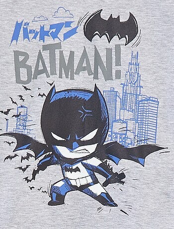 Pijama comprido com estampado 'Batman' - 2 peças