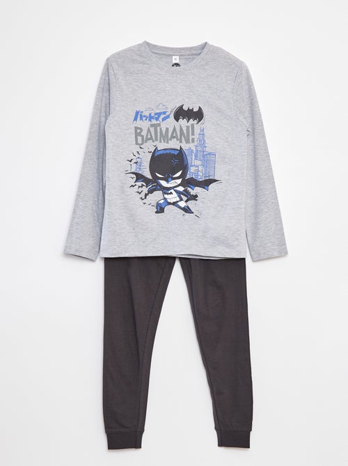 Pijama comprido com estampado 'Batman'  - 2 peças - Kiabi