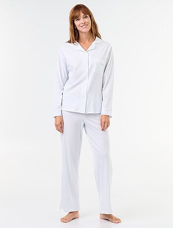 Pijama comprido com padrão - 2 peças