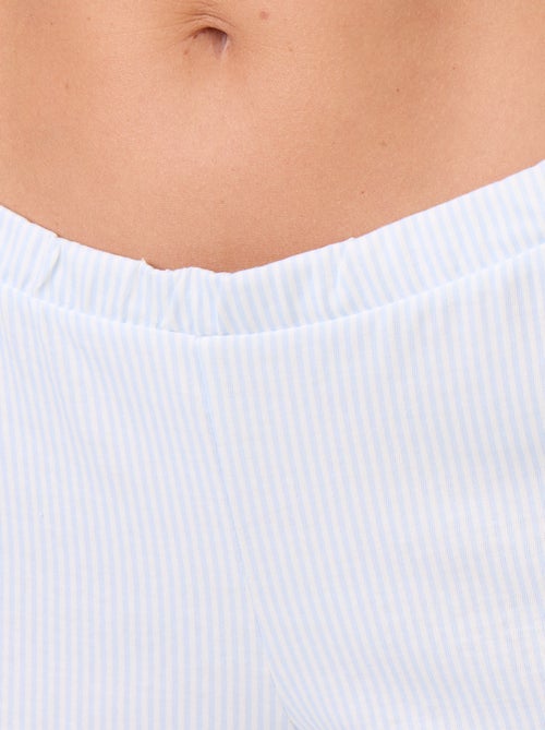 Pijama comprido com padrão - 2 peças - Kiabi