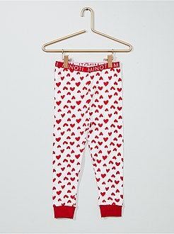 Pijama comprido 'coração' - Kiabi