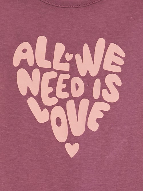 Pijama comprido de 2 peças estampado - Kiabi