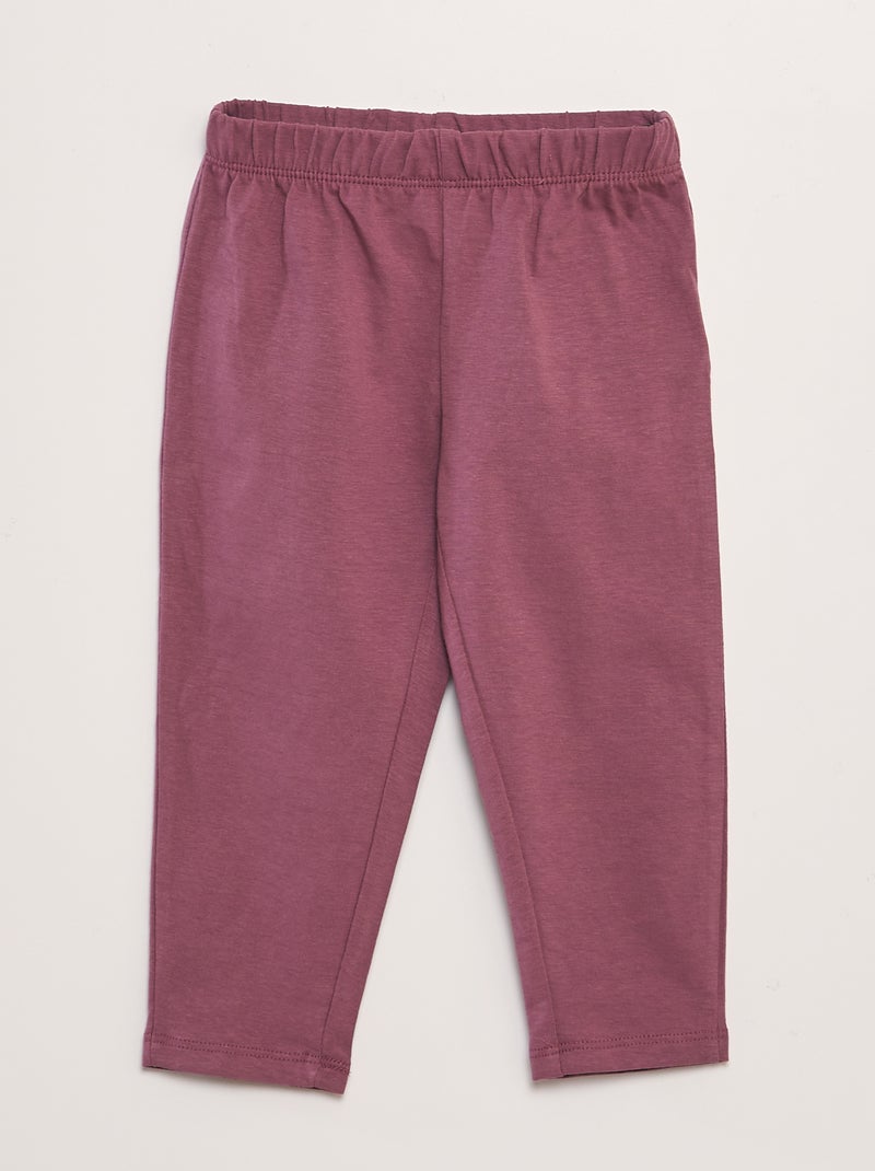 Pijama comprido de 2 peças estampado VERMELHO - Kiabi