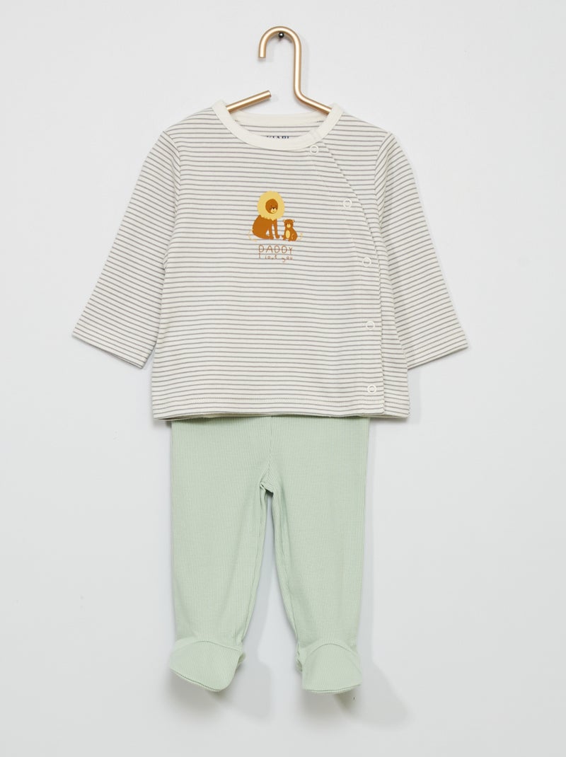 Pijama comprido de 2 peças Leão - Kiabi