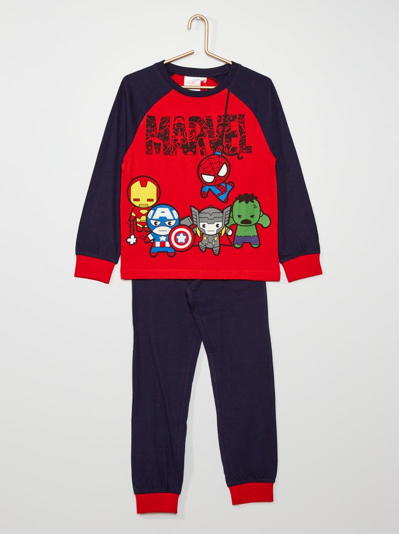 Pijama comprido de 2 peças 'Marvel' VERMELHO - Kiabi