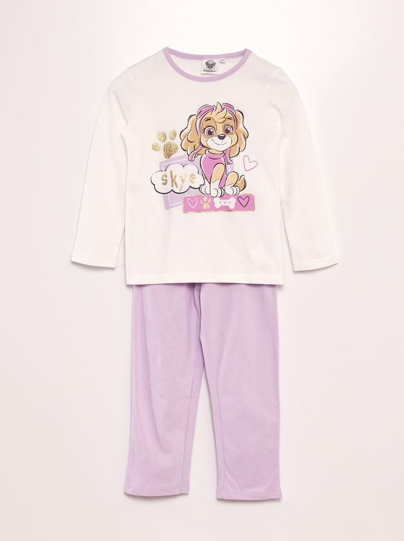 Pijama comprido de 2 peças 'Patrulha Pata' BRANCO - Kiabi