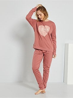 Pijama comprido de conceção ecológica - Kiabi