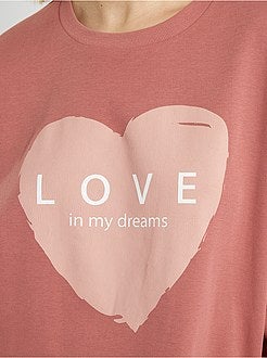 Pijama comprido de conceção ecológica - Kiabi