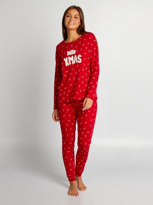 Pijama comprido de Natal - 2 peças - Kiabi