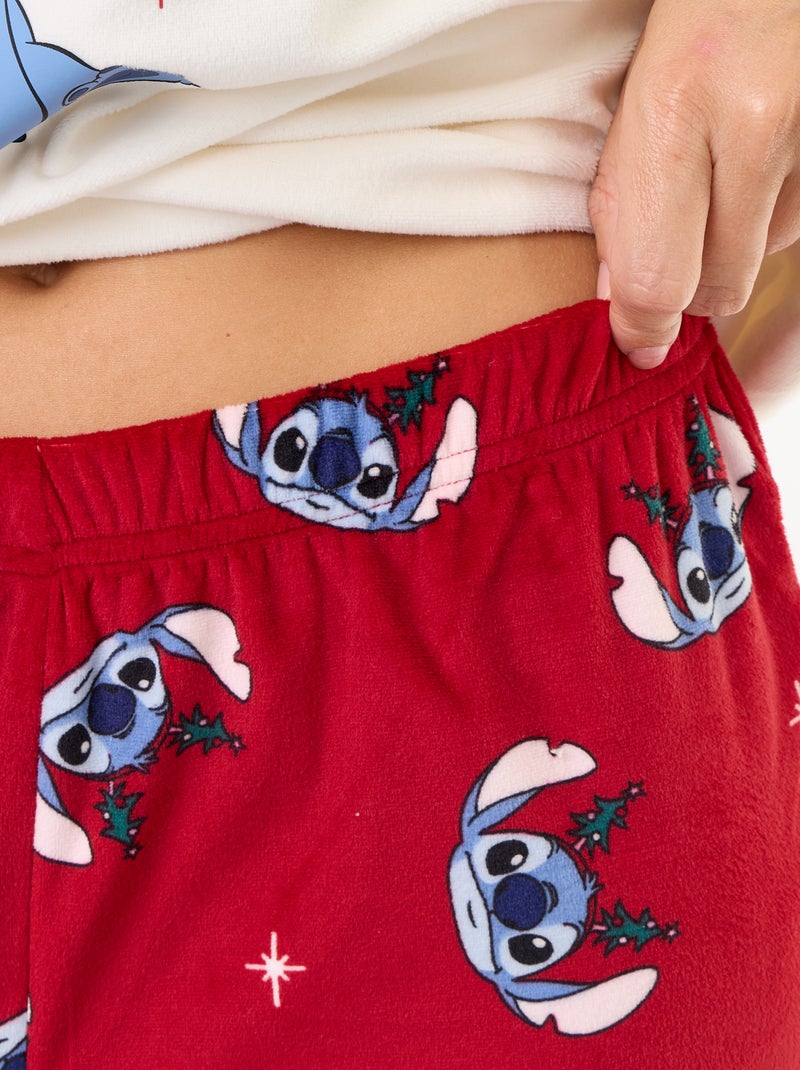 Pijama comprido de Natal estampado 'Disney' - 2 peças Vermelho - Kiabi