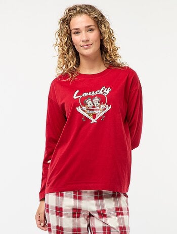 Pijama comprido de Natal 'Mickey' - 2 peças