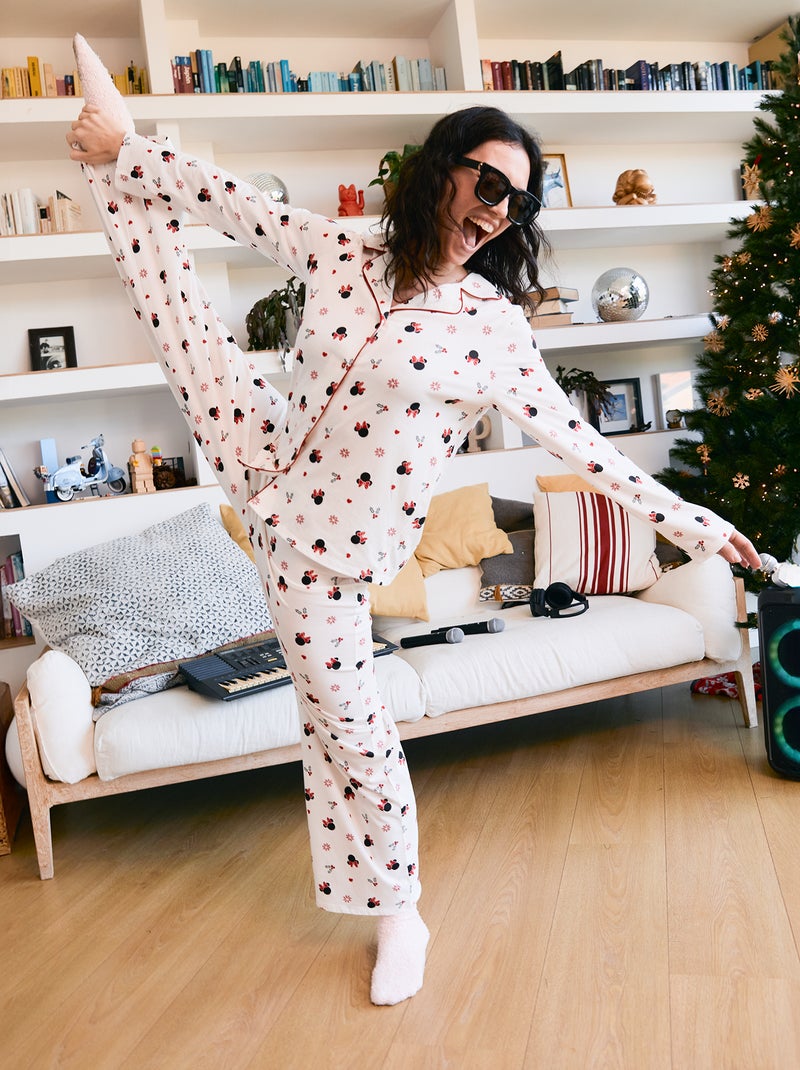 Pijama comprido de Natal 'Mickey' 'Disney' - 2 peças Branco - Kiabi